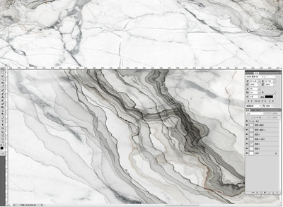 高清爵士白大理石紋中式寧靜致遠背景墻